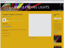 Tablet Screenshot of neverendinglights.bandcamp.com