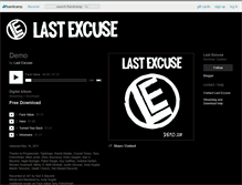 Tablet Screenshot of lastexcuse.bandcamp.com