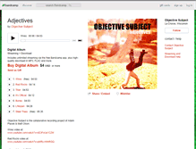 Tablet Screenshot of objectivesubject.bandcamp.com