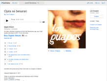 Tablet Screenshot of losguapos.bandcamp.com