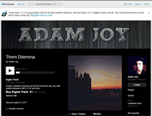 Tablet Screenshot of adamjoy.bandcamp.com