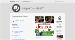 Desktop Screenshot of miljardimperiet.bandcamp.com