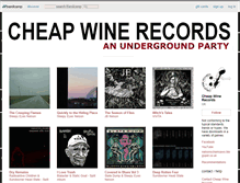 Tablet Screenshot of cheapwinerecords.bandcamp.com