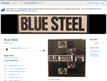 Tablet Screenshot of bluesteel.bandcamp.com