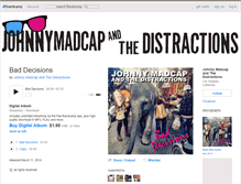 Tablet Screenshot of johnnymadcapandthedistractions.bandcamp.com