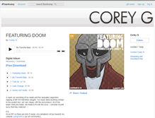 Tablet Screenshot of coreyg.bandcamp.com