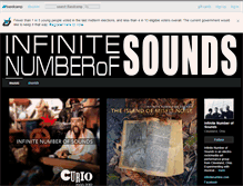 Tablet Screenshot of infinitenumberofsounds.bandcamp.com