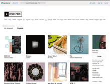 Tablet Screenshot of escrec.bandcamp.com