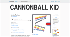 Desktop Screenshot of cannonballkid.bandcamp.com