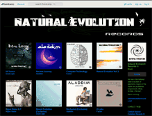 Tablet Screenshot of naturalevolutionrecords.bandcamp.com