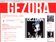 Tablet Screenshot of gezora.bandcamp.com