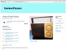 Tablet Screenshot of improvfridayradio.bandcamp.com