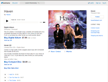 Tablet Screenshot of havenusa.bandcamp.com
