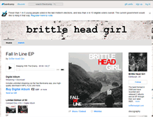 Tablet Screenshot of brittleheadgirl.bandcamp.com