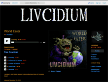 Tablet Screenshot of livcidium.bandcamp.com