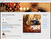 Tablet Screenshot of patrickrock.bandcamp.com