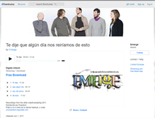 Tablet Screenshot of emergeband.bandcamp.com