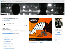 Tablet Screenshot of findingfrancis.bandcamp.com