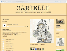 Tablet Screenshot of carielle.bandcamp.com