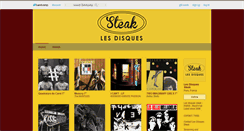 Desktop Screenshot of lesdisquessteak.bandcamp.com