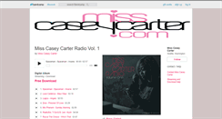 Desktop Screenshot of misscaseycarter.bandcamp.com