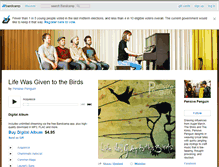 Tablet Screenshot of pensivepenguin.bandcamp.com