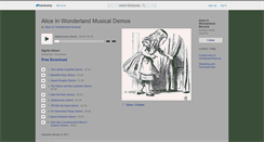 Desktop Screenshot of aliceinwonderlandmusical.bandcamp.com