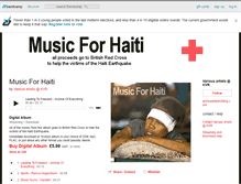 Tablet Screenshot of musicforhaiti.bandcamp.com