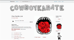 Desktop Screenshot of cowboykarate.bandcamp.com