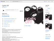 Tablet Screenshot of lightsoff.bandcamp.com