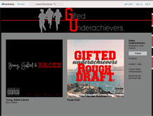 Tablet Screenshot of giftedunderachievers.bandcamp.com
