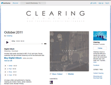 Tablet Screenshot of clearingband.bandcamp.com