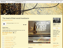 Tablet Screenshot of floggingadeadhorse.bandcamp.com