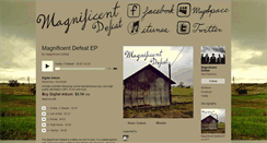 Desktop Screenshot of magnificentdefeat.bandcamp.com