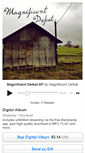 Mobile Screenshot of magnificentdefeat.bandcamp.com