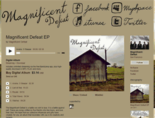 Tablet Screenshot of magnificentdefeat.bandcamp.com