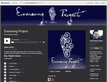 Tablet Screenshot of evensongproject.bandcamp.com