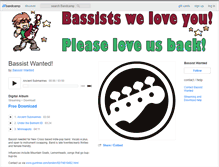 Tablet Screenshot of bassistwanted.bandcamp.com