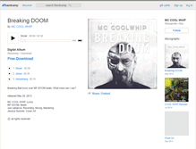 Tablet Screenshot of mccoolwhip.bandcamp.com