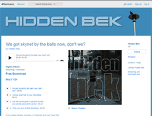 Tablet Screenshot of hiddenbek.bandcamp.com