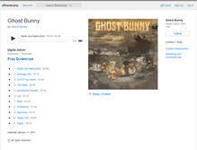 Tablet Screenshot of ghostbunny.bandcamp.com