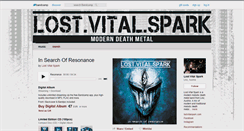 Desktop Screenshot of lostvitalspark.bandcamp.com