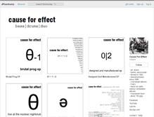 Tablet Screenshot of causeforeffect.bandcamp.com