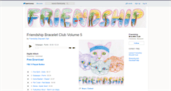 Desktop Screenshot of friendshipbraceletclub.bandcamp.com