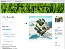 Tablet Screenshot of lotuseater1.bandcamp.com