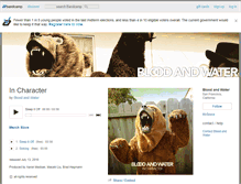 Tablet Screenshot of bloodandwater.bandcamp.com