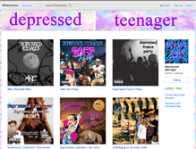 Tablet Screenshot of depressedteenager.bandcamp.com