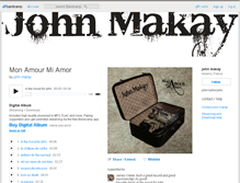 Tablet Screenshot of johnmakay.bandcamp.com