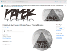 Tablet Screenshot of papertigersmusic.bandcamp.com