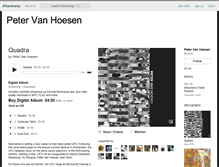 Tablet Screenshot of petervanhoesen.bandcamp.com